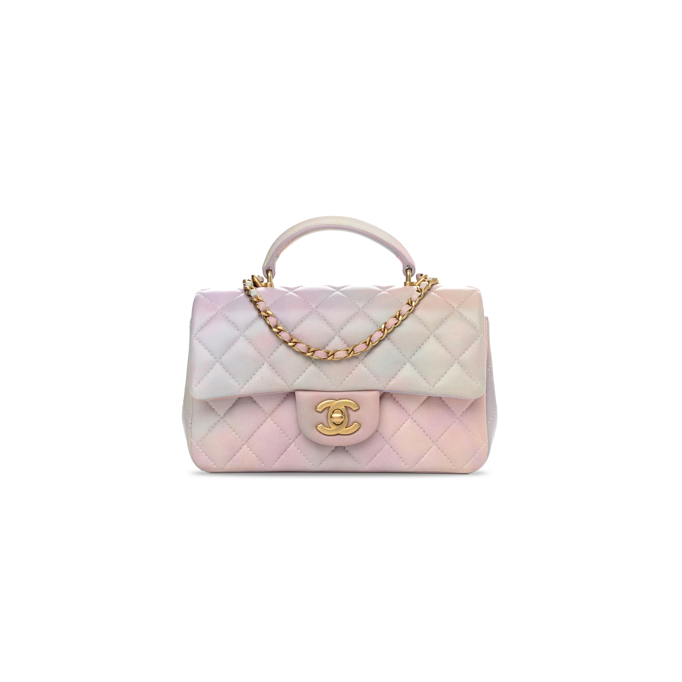CHANEL OMBRE MINI TOP HANDLE FLAP 1112622 (20*13*6cm)